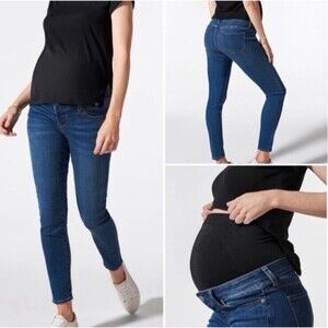 BLANQI Maternity Belly Support Zipper-Less Pull-on Skinny Jeans Women’s Size 12